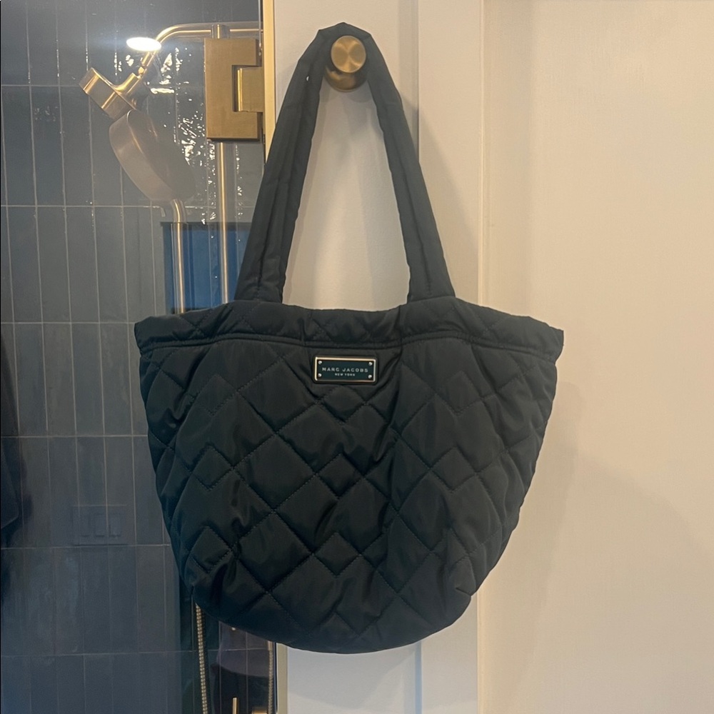 Marc Jacobs dark green Quilted Tote Bag